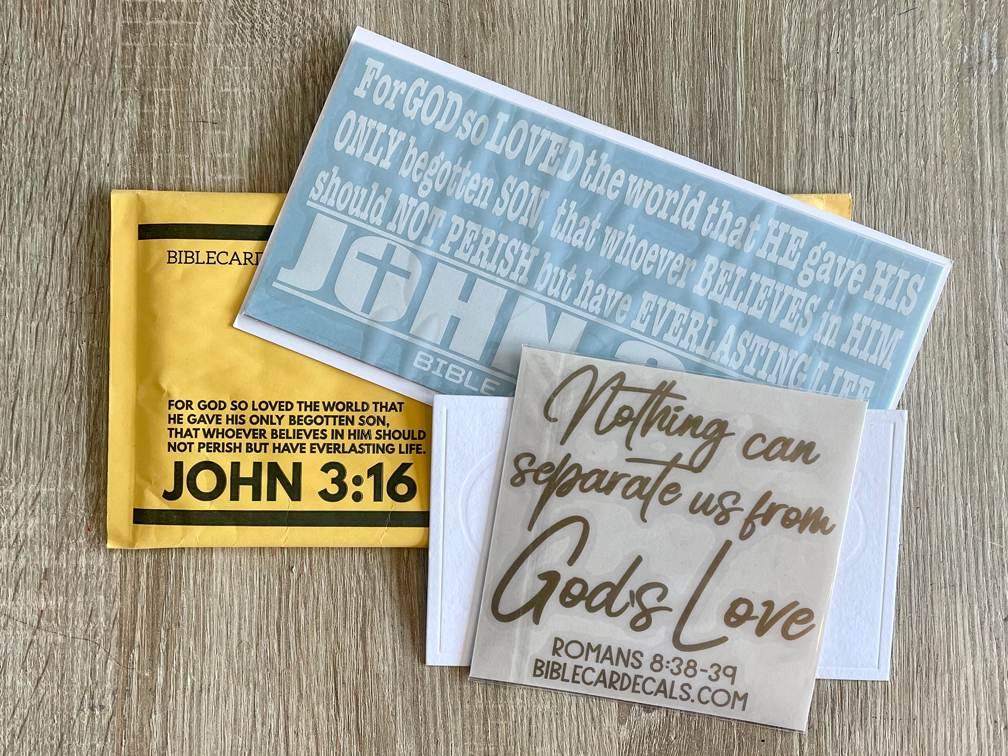 Bible Car Decals Gold